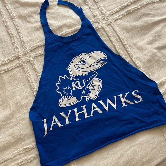 Kansas KU Jayhawk halter tank top - Picture 1 of 2